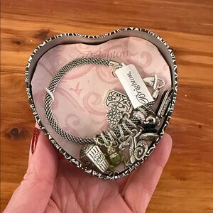 NWT Brighton Glam Charm Bracelet w/ 10 Charms